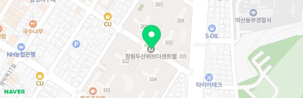 창원두산위브더센트럴 1단지 어린이놀이터1(103동앞) 지도 이미지