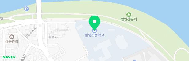 밀양초등학교 어린이놀이터 지도 이미지