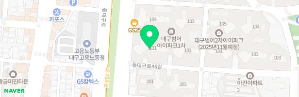대구범어아이파크1차 102동 앞 어린이놀이터 지도 이미지