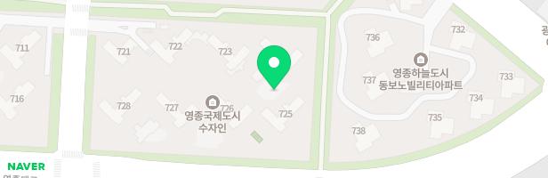 인천 영종 A-33BL아파트 724동 앞 어린이놀이터 지도 이미지