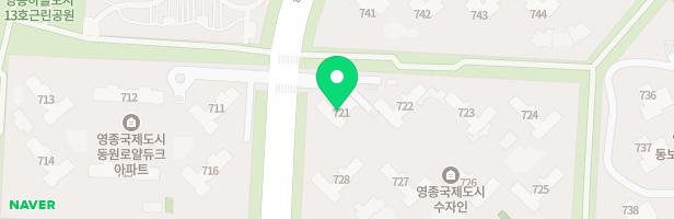 인천 영종 A-33BL아파트 726동 뒤 어린이놀이터 지도 이미지