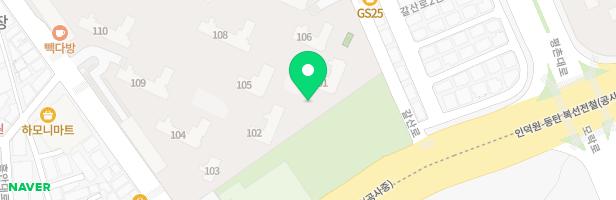 덕현근린공원 내 어린이놀이시설 지도 이미지