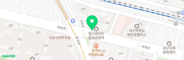 힐스테이트 달성공원역 102동 필로티 어린이놀이터1 지도 이미지