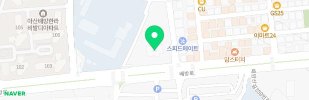 삼성전자온양어린이집 자연놀이터 지도 이미지