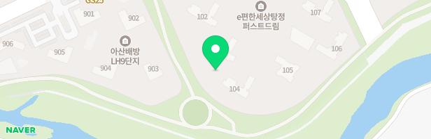 E편한세상 탕정퍼스트드림 어린이놀이터2(104동) 지도 이미지