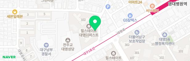 힐스테이트 대명 샌트럴 - 어린이놀이터 지도 이미지