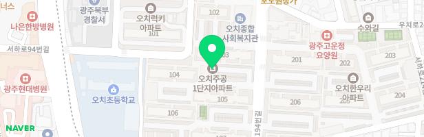 오치복합커뮤니티 내 실내놀이터 지도 이미지