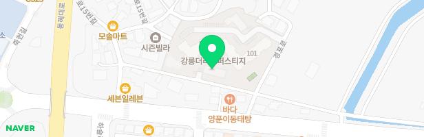 강릉 더리브퍼스티지 102동앞 유아놀이터 지도 이미지