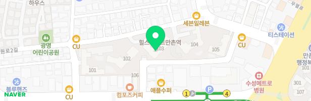힐스테이트 만촌역 어린이놀이터2 (101동 102동 사이) 지도 이미지