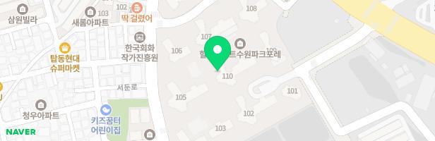 힐스테이트수원파크포레 어린이놀이터(104동앞) 지도 이미지