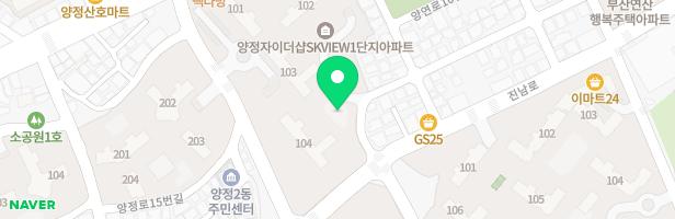양정자이더샵SKVIEW 1단지 어린이놀이시설(104) 지도 이미지