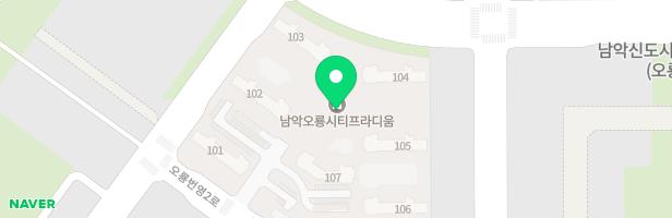 남악오룡 시티프라디움 어린이놀이터(102동 앞) 지도 이미지