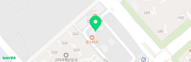 고덕국제신도시양우내안애 1211동 앞 어린이놀이터 지도 이미지