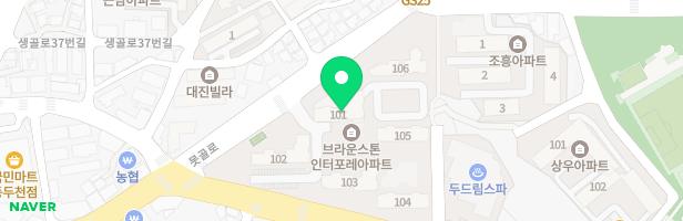 브라운스톤 인터포레 어린이놀이터1 지도 이미지