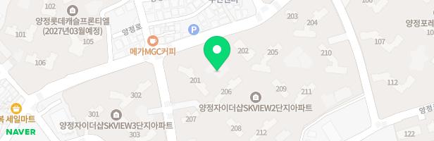 양정자이더샵SKVIEW 2단지 어린이놀이시설(201) 지도 이미지