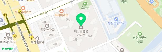 아크로삼성아파트 103동 앞 어린이놀이터 지도 이미지