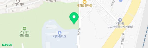 오정근린공원 물놀이터 지도 이미지