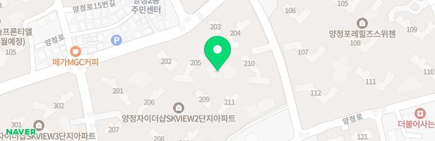 양정자이더샵SKVIEW 2단지 어린이놀이시설(205) 지도 이미지
