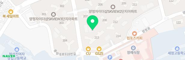 양정자이더샵SKVIEW 2단지 어린이놀이시설(213) 지도 이미지