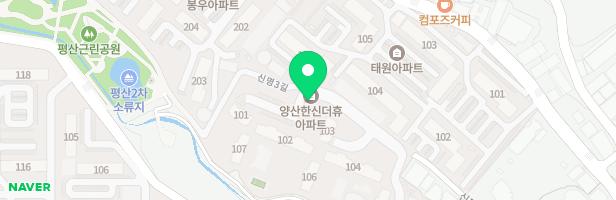 양산한신더휴아파트 어린이놀이터1(107동 앞) 지도 이미지