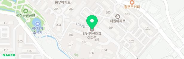 양산한신더휴아파트 어린이놀이터2(106동 앞) 지도 이미지