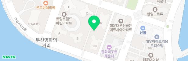 마린시티두산위브포세이돈아파트 실내놀이터 지도 이미지