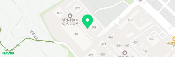 양산사송LH8단지아파트 801동 앞 어린이놀이터 지도 이미지