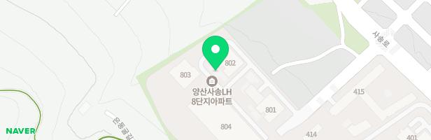 양산사송LH8단지아파트 802동 앞 어린이놀이터 지도 이미지