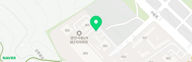 양산사송LH8단지아파트 어린이집 뒤 어린이놀이터 지도 이미지