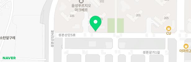음성푸르지오마크베르 어린이놀이터1 지도 이미지