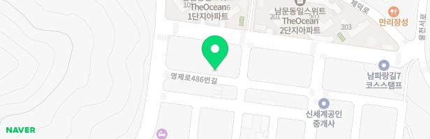 남문 동일스위트 디오션 102동 앞 지도 이미지