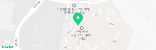 E편한세상 사천스카이마리나 어린이놀이터3(107동) 지도 이미지
