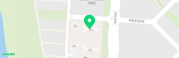 e편한세상에코델타센터포인트 105동 앞 어린이놀이터 지도 이미지