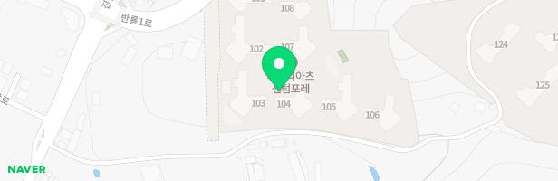 사천 파인앤유센텀포레아파트 103동 앞 지도 이미지