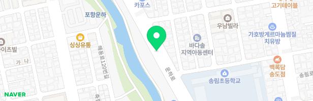 포항펜타시티동화아이위시 숲속놀이터(105동) 지도 이미지