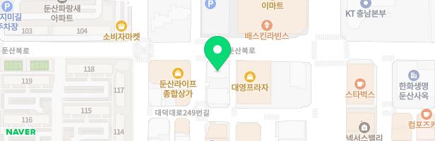 둔산하나금융공동직장어린이집 지도 이미지