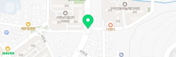 구미인의동 하늘채디어반2차 204동 앞 어린이놀이터 지도 이미지