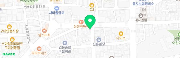 구미인의동 하늘채디어반2차 어린이집 앞 유아놀이터 지도 이미지