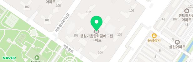 창원자이시그니처 107동 앞 어린이놀이터 지도 이미지