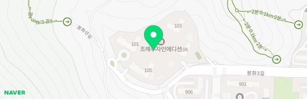 조례한양수자인 유아놀이터(중앙광장) 지도 이미지
