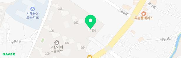 더샵 거제 디클리브 아파트 내 어린이놀이시설 지도 이미지