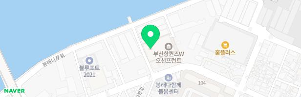 부산항퀸즈W 오션프런트 어린이놀이터 지도 이미지