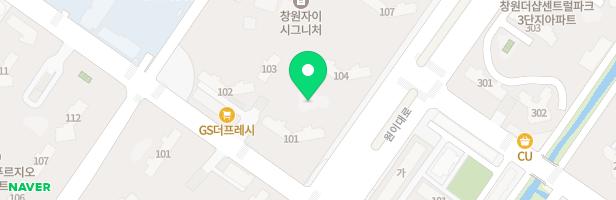 창원자이시그니처 물놀이터 지도 이미지