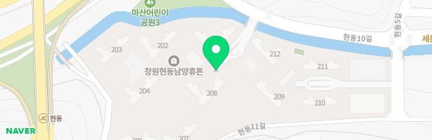 창원현동남양휴튼아파트 어린이놀이터3(209동옆) 지도 이미지