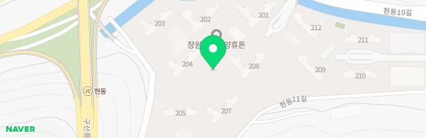 창원현동남양휴튼아파트 오색나들길3(201동앞) 지도 이미지
