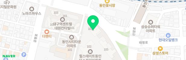 힐스테이트동인 102동 앞 유아놀이터 지도 이미지