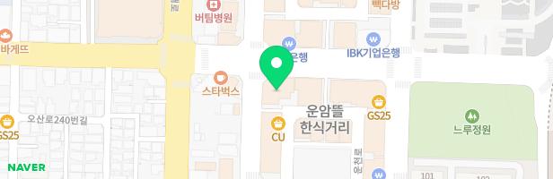 쿠우쿠우 오산점 지도 이미지