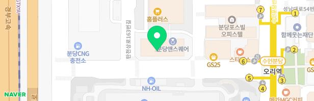 쿠우쿠우 분당점 지도 이미지