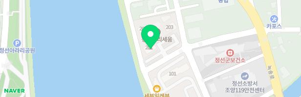 강원 정선행복주택 어린이놀이터 지도 이미지
