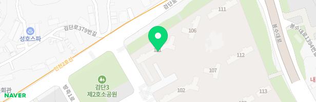 왕길역로열파크씨티푸르지오아파트 키즈맘스카페 지도 이미지